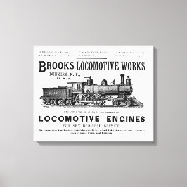 Lienzo Brooks Steam Locomotive Works 1890