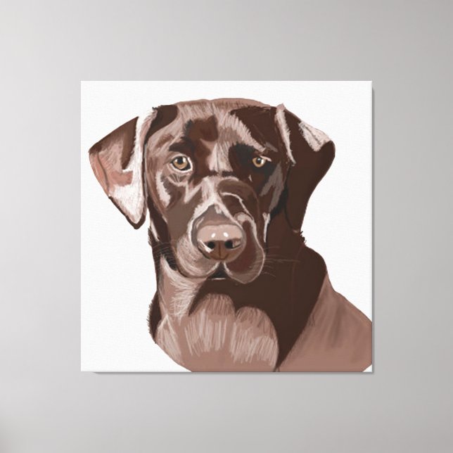 Lienzo Brown Labrador (Anverso)