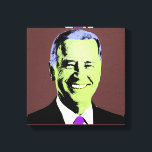 Lienzo Brown President Biden Pop Art<br><div class="desc">El arte pop político y los regalos políticos de PolitiClothes.com y PolitiCardz.com Encuentran los regalos políticos y electorales más únicos, incluyendo: camisetas políticas, pegatinas para parachoques políticos, botones políticos, Posters políticos, pines políticos, tarjetas políticas, tazas políticas, Posters políticos, Rótulos políticos y más! Arte y arte político: http://www.PolitiClothes.com Cartas y regalos...</div>