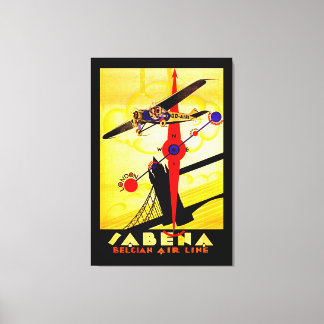 Lienzo brújula de Sabena Art Deco - L