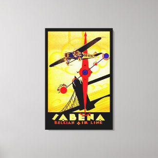 Lienzo brújula de Sabena Art Deco - M