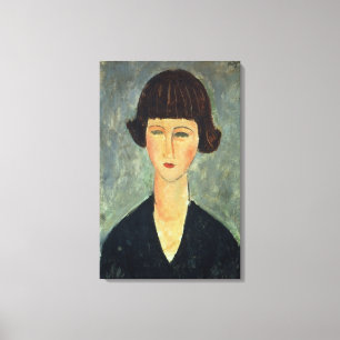Lienzo Brunette joven, 1917 (aceite en lona)
