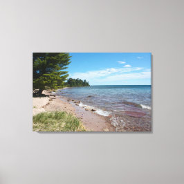 Lienzo Brunette Park Shoreline — Lake Superior, Michigan