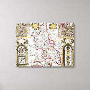 Lienzo Buckinghamshire, grabado por Jodocus
