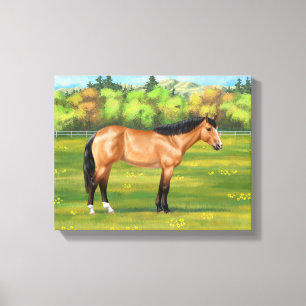 Lienzo Buckskin Dun Quarter Horse