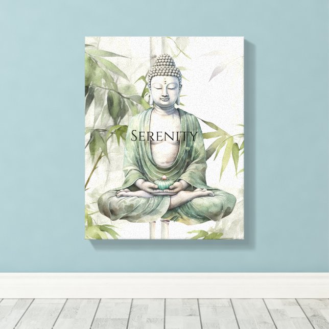 Lienzo Buda Meditación Yoga Yin Yang (Insitu (piso de madera))