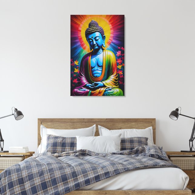 Lienzo Buda Rayos Sagrados de Paz (Insitu(Dormitorio))