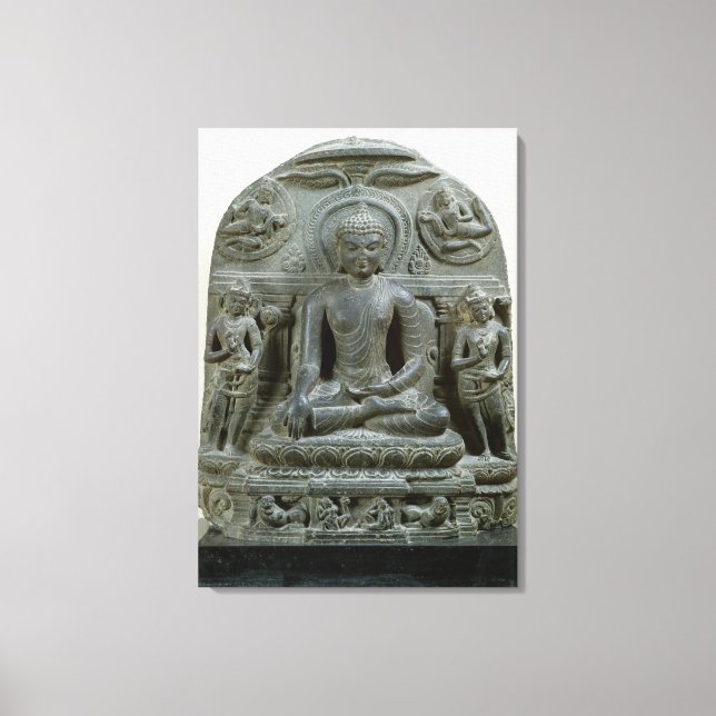 Lienzo Buda sentado en meditación (Anverso)