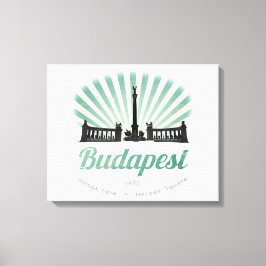 Lienzo Budapest, Hungría, Plaza de los Héroes, poster mag