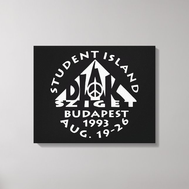 Lienzo Budapest, Isla Estudiantil, Diak Sziget, poster de (Anverso)