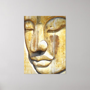 Lienzo Buddha Close-up Black & White