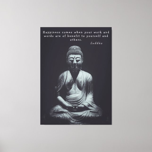Lienzo Buddha Qoute (Anverso)