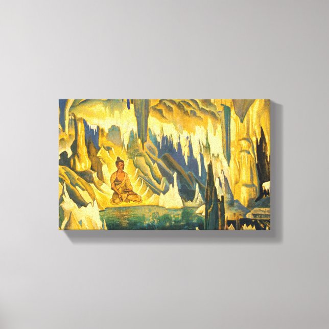 Lienzo Buddha the Winner (Arte Budista) (de Roerich) (Anverso)