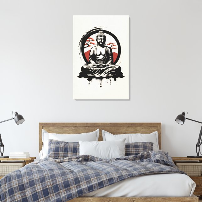 Lienzo Buddha Zen japonés  (Insitu(Dormitorio))