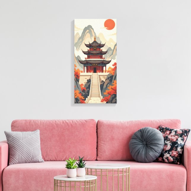 Lienzo Buddhist Temple Canvas Print (Insitu (Sala de estar))