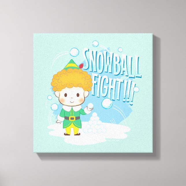 Lienzo ¡Buddy the Elf Snowball Fight! (Anverso)