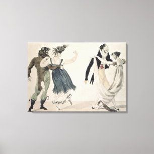 Lienzo Buena forma, no. 1: El vals, dibujo animado
