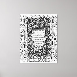 Lienzo Buena y AMOR cita de Nietzsche