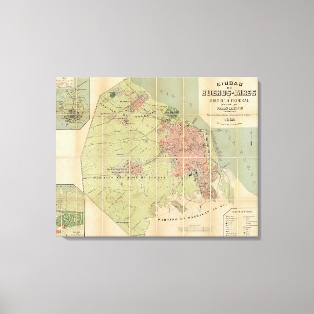 Lienzo Buenos Aires Argentina (Anverso)