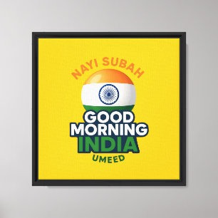 Lienzo Buenos Días India, Nayi Subah, Umeed