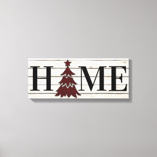 Lienzo Búfalo Plantado Árbol de Navidad HOME
