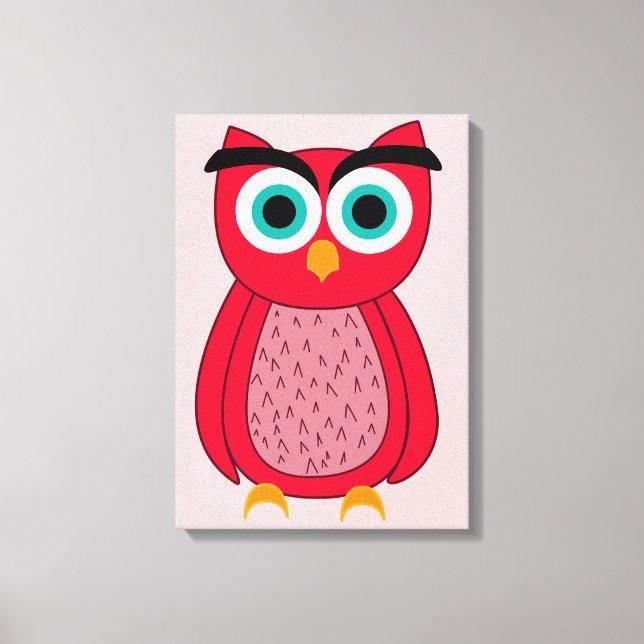 Lienzo búho (Anverso)