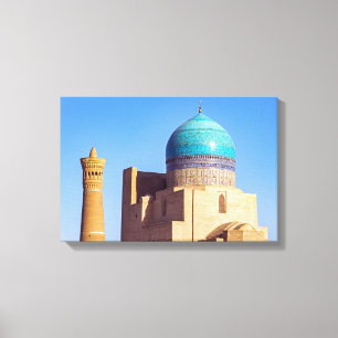 Lienzo Bukhara, Uzbekistán - mezquita Kalyan