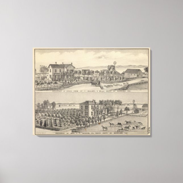 Lienzo Bullard, residencias de Jackson (Anverso)