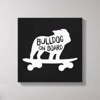 Bulldog a bordo | Skateboarding Dog Silhouette