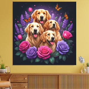 Lienzo Bulldog barroco: Un retrato histórico