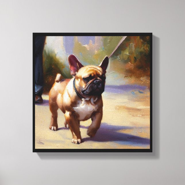 Lienzo Bulldog Francés  (Anverso)