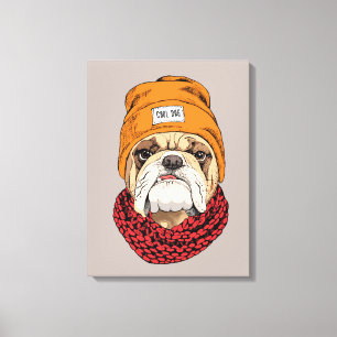Lienzo Bulldog fresco