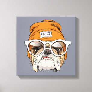 Lienzo Bulldog fresco del inconformista