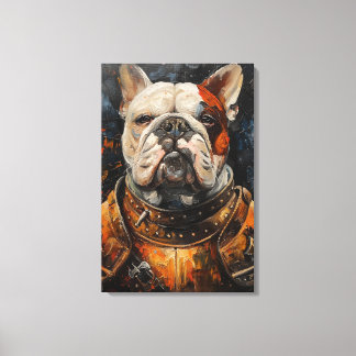 Lienzo Bulldog In Armor