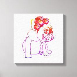 Lienzo Bulldog Perro dulce de bulldog francés