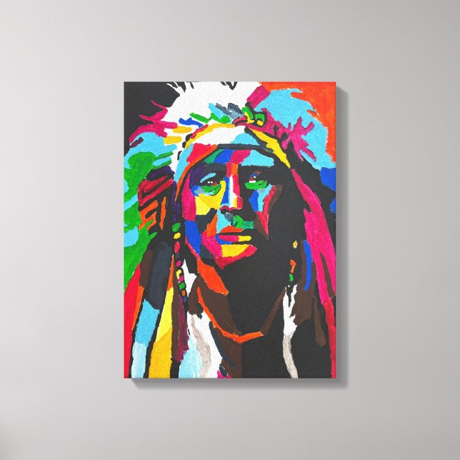 Lienzo Bullish Hand Painted by Mark Elsen (Anverso)