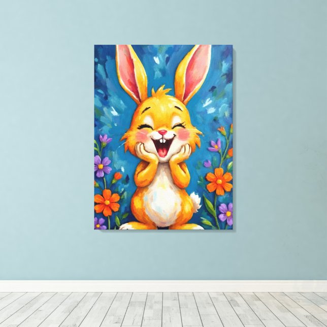 Lienzo Bunny Bliss (Insitu (piso de madera))
