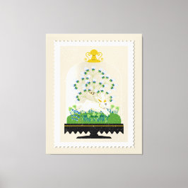 Lienzo Bunny Cloche francés