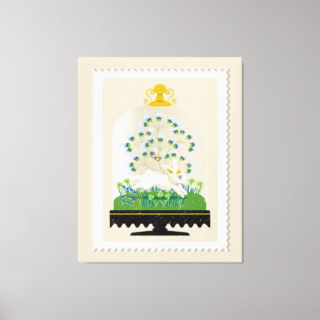 Lienzo Bunny Cloche francés (Anverso)