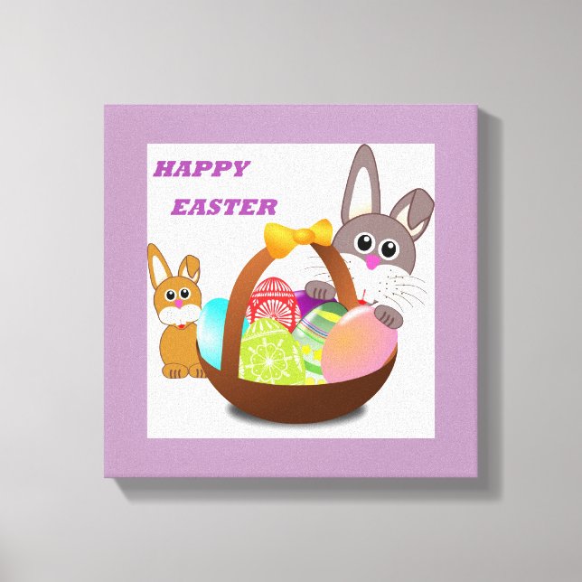 LIENZO BUNNY "FELIZ ORIENTAL" (Anverso)