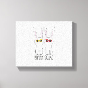 Lienzo Bunny Squad Funny Mascota Conejo Lover T Shirt