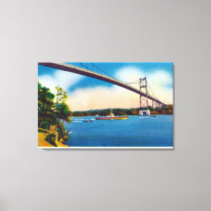 Lienzo Buque de la Marina de Estados Unidos