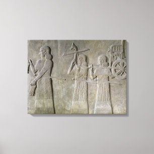 Lienzo Buques de consumición y el carro real