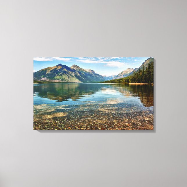 Lienzo Burbujas en el lago (Anverso)