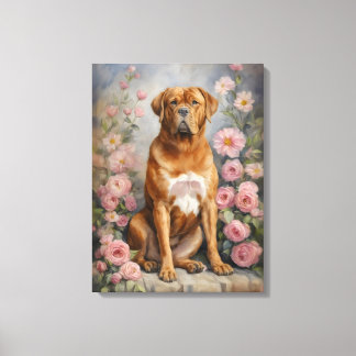Lienzo Burdeos Francés Mastiff Dog