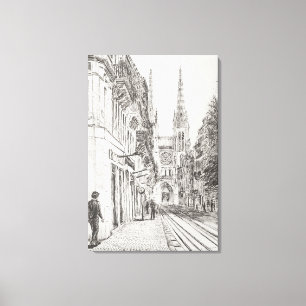 Lienzo Burdeos Francia. Spire.2010 gemelo