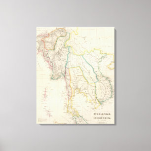 Lienzo Burmah, Siam y Cochin China