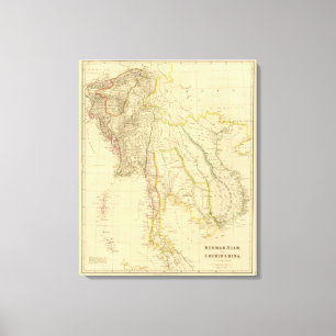 Lienzo Burmah, Tailandia, Cochin China