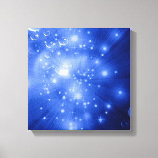 Lienzo Burst de galaxia azul cobalto
