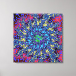 Lienzo Burst de Seafoam Rosa